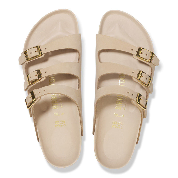 Birkenstock Florida Nubuck Leather Regular - Sandcastle