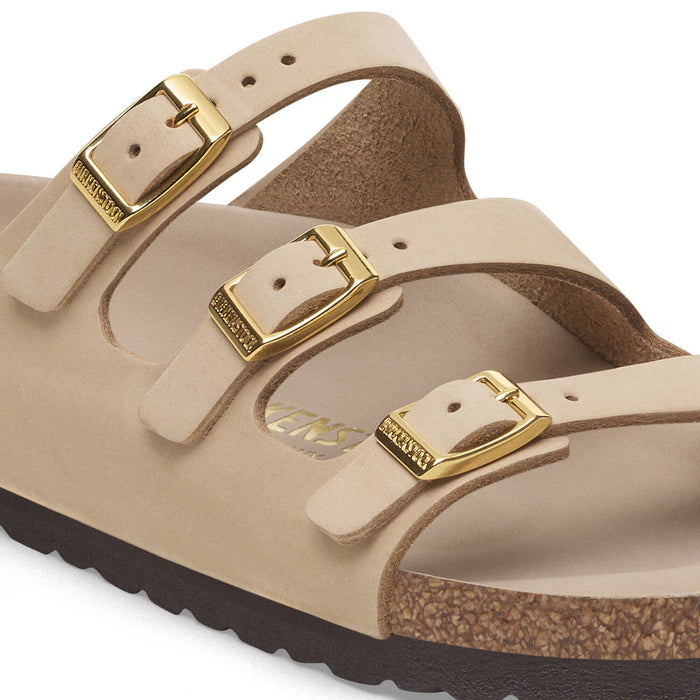 Birkenstock Florida Nubuck Leather Regular - Sandcastle