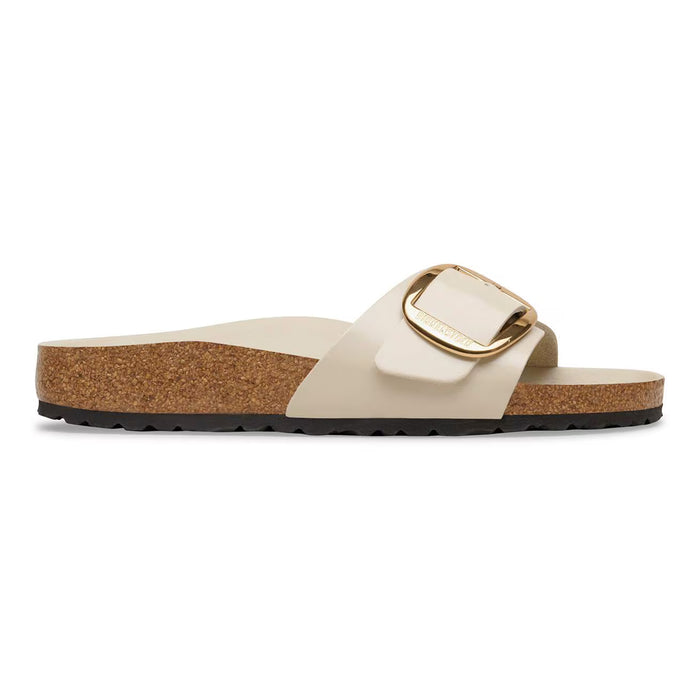 Birkenstock Madrid Big Buckle Leather Narrow - High-Shine Oyster