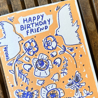 Birthday Birds-N-Butterflies: Single card