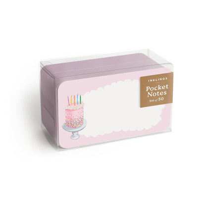 Inklings Paperie Birthday Cake Pocket Notes™