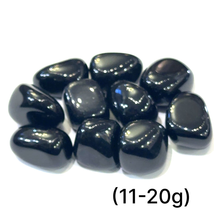 Black Obsidian tumbled gemstone