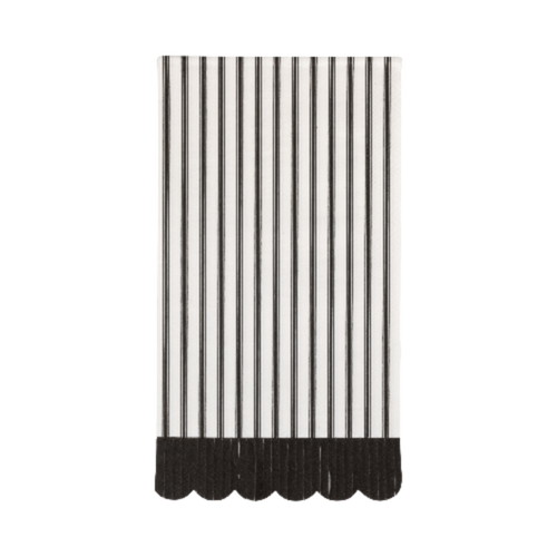 My Mind’s Eye Black Toile Striped Dinner Napkin