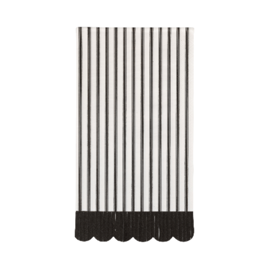 My Mind’s Eye Black Toile Striped Dinner Napkin