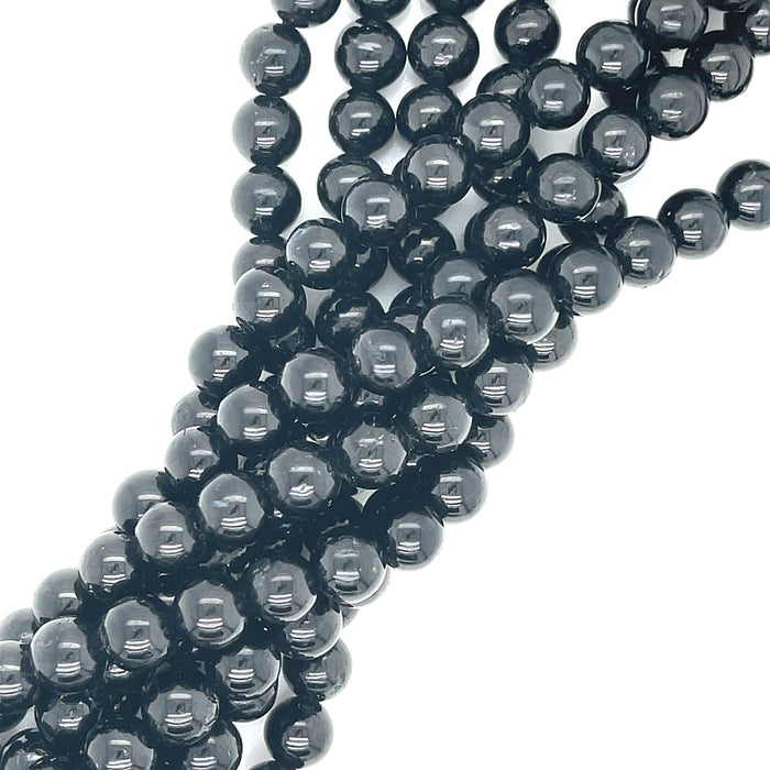Black Tourmaline Gemstone Strands, jewelry supply