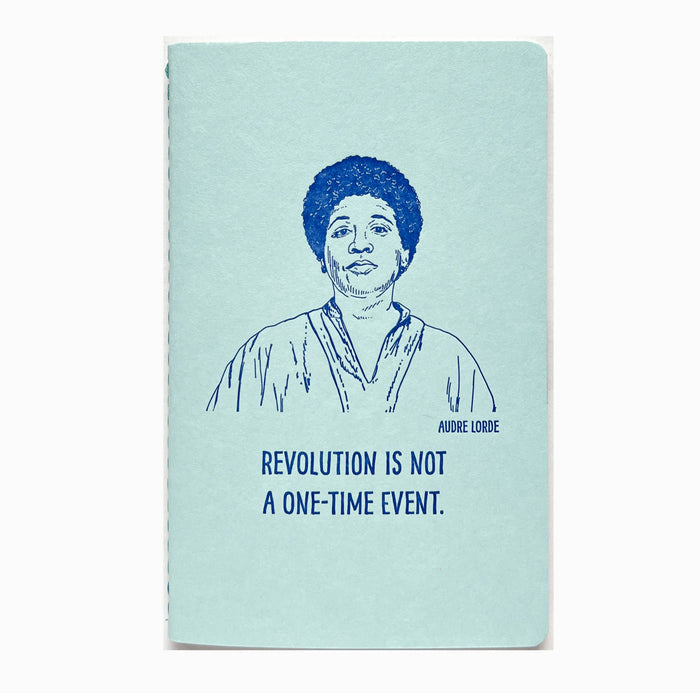 Blackbird Letterpress - Audre Lorde letterpress notebook
