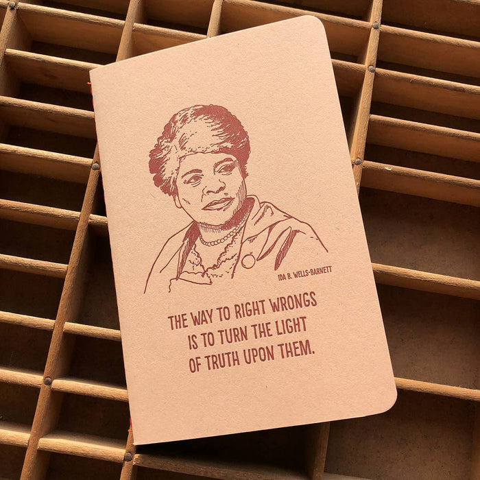 Blackbird Letterpress - Ida B. Wells notebook