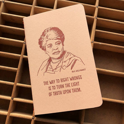 Blackbird Letterpress - Ida B. Wells notebook
