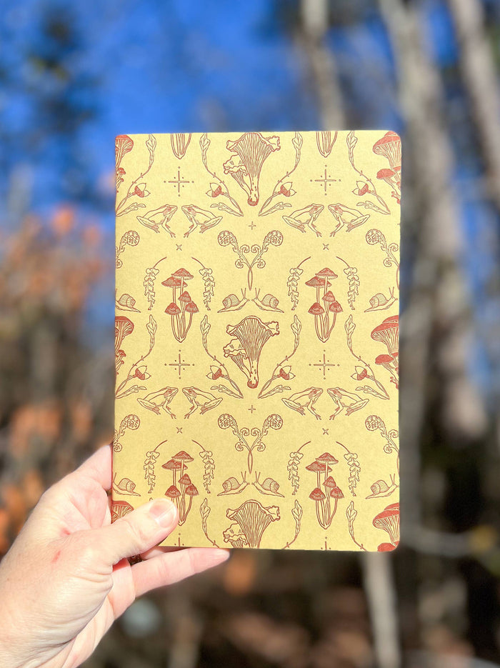 Blackbird Letterpress - Mushroom Xlarge journal notebook