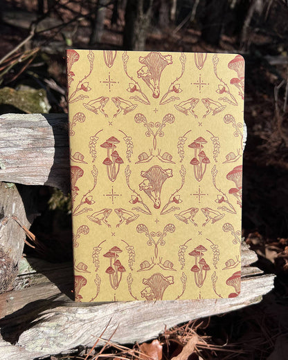 Blackbird Letterpress - Mushroom Xlarge journal notebook
