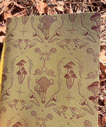 Blackbird Letterpress - Mushroom Xlarge journal notebook