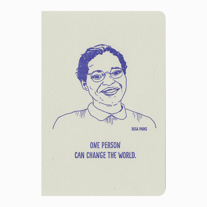 Blackbird Letterpress - Rosa Parks notebook