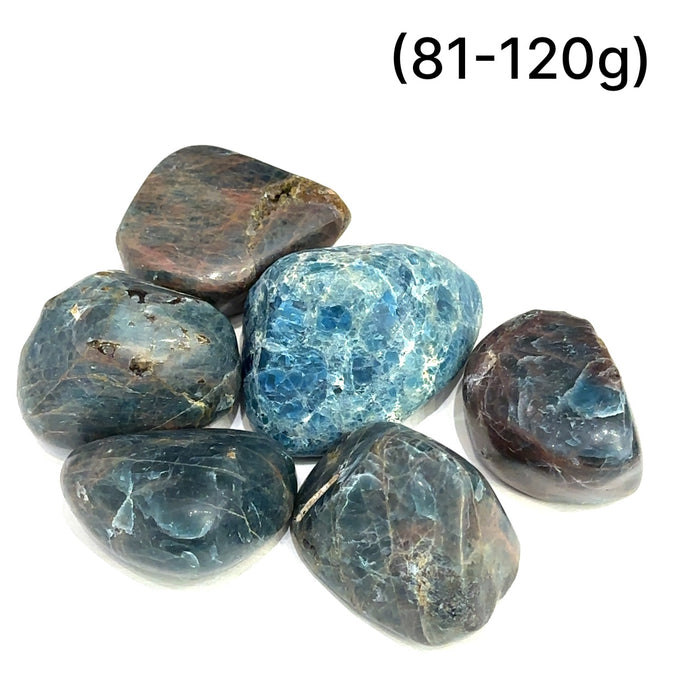 Blue Apatite Gemstone Tumbles
