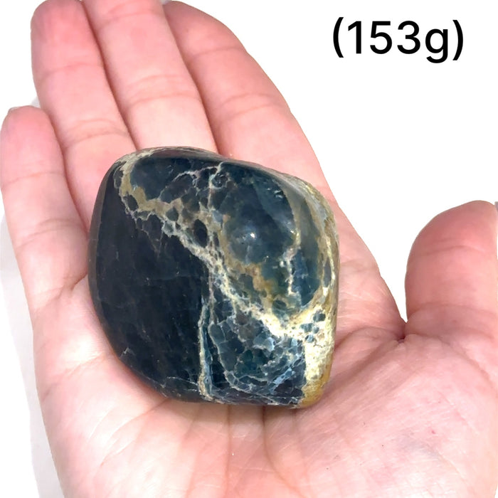 One 3XL (153g) Blue Apatite gemstone tumble