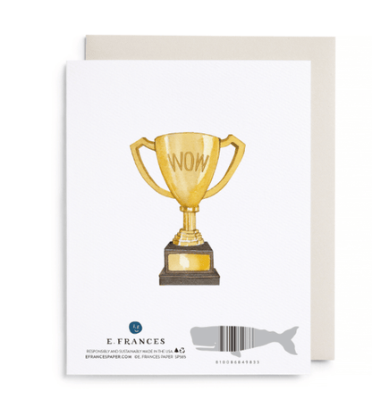E. Frances Notes and Journals Blue Ribbon Greeting Card