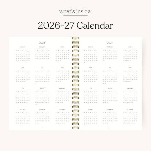 Elyse Breanne Design Calendars and Planners Blue Stripes Academic Planner