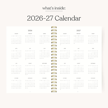 Elyse Breanne Design Calendars and Planners Blue Stripes Academic Planner