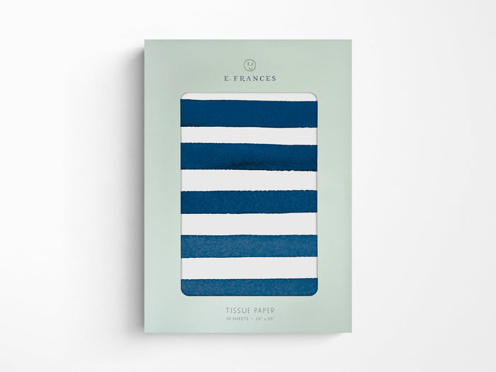 Blue Stripes Tissue Paper