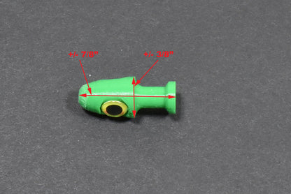 reprap green tapered tail salmon & trout trolling fly Skirt head