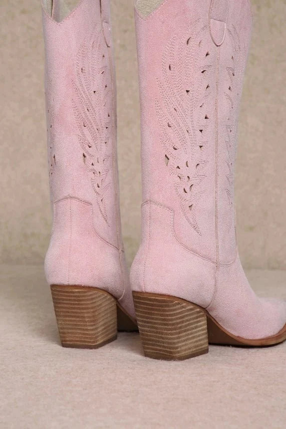 Blush Pink Western Boots6