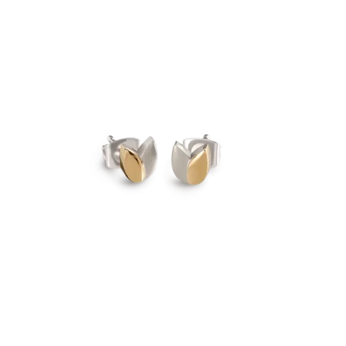 Boccia Ohrstecker Titan bicolor vergoldet - 05036-02