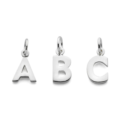 Bokstavsberlocker silver ABC.