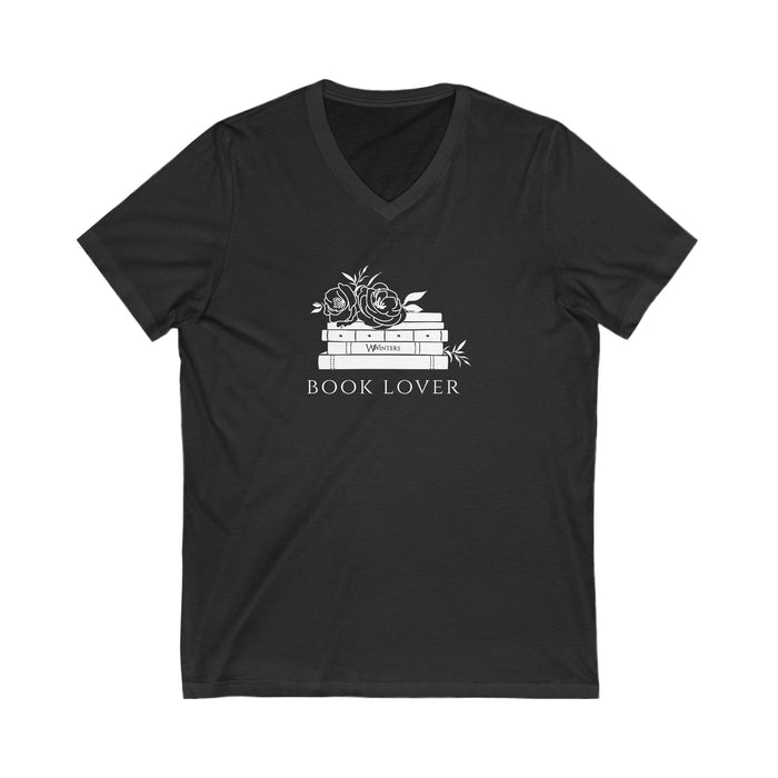 Book Lover Short Sleeve V-Neck Tee