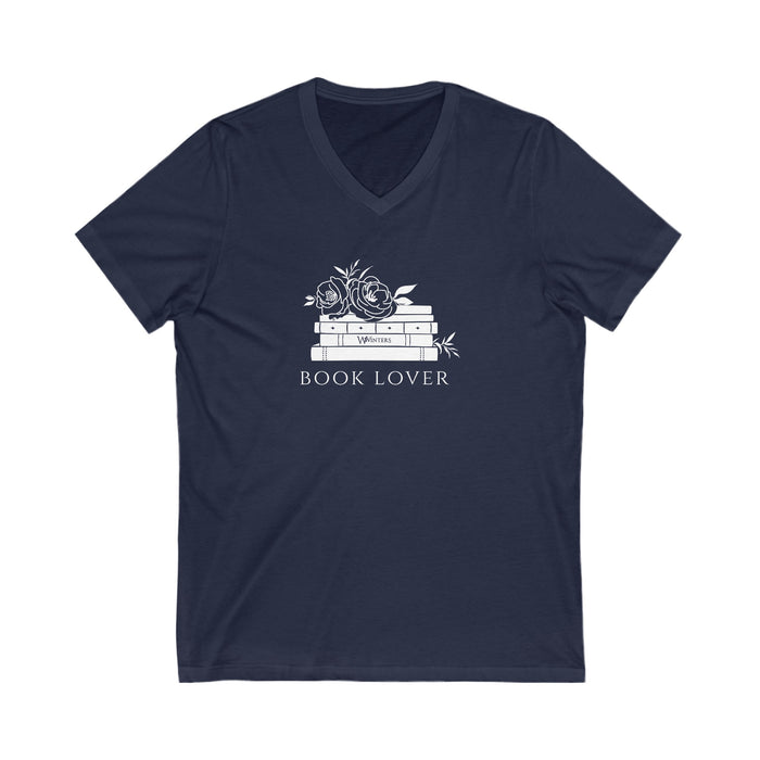 Book Lover Short Sleeve V-Neck Tee