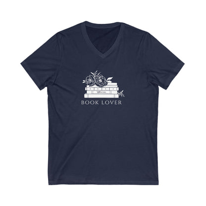 Book Lover Short Sleeve V-Neck Tee