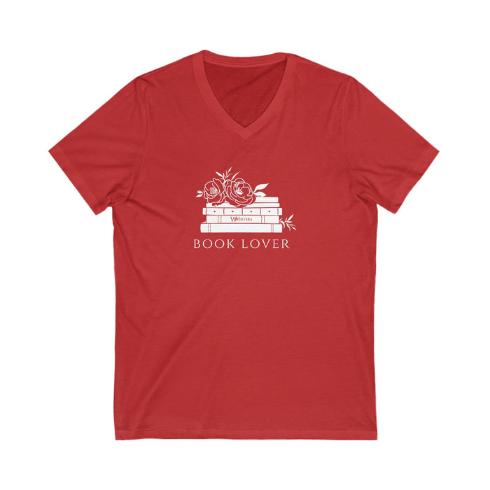 Book Lover Short Sleeve V-Neck Tee