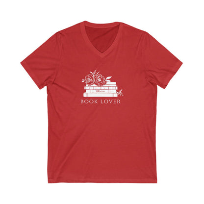 Book Lover Short Sleeve V-Neck Tee