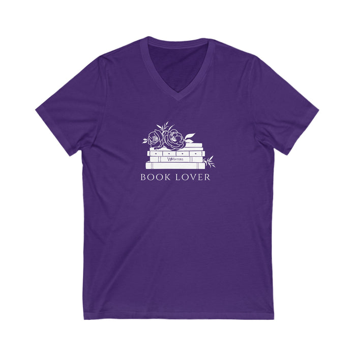 Book Lover Short Sleeve V-Neck Tee