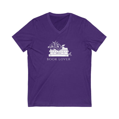 Book Lover Short Sleeve V-Neck Tee
