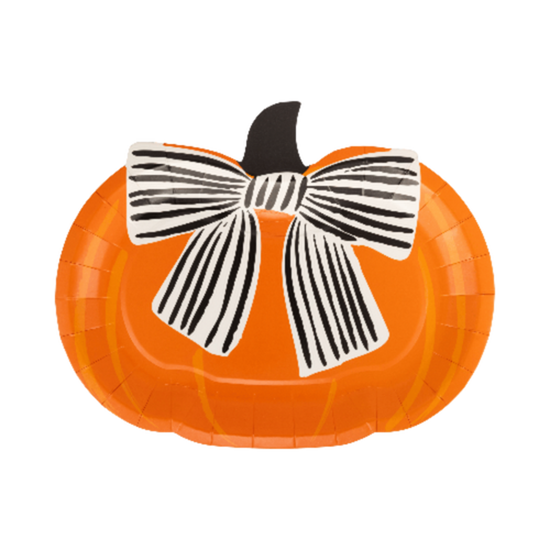My Mind’s Eye Bow Pumpkin Plate