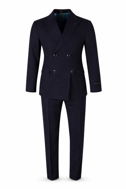 Boy's Black Label Double Breasted Suit - Navy