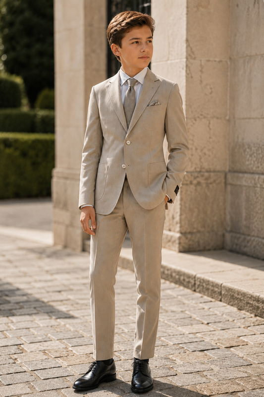 Boy's Black Label Patch Pocket Suit