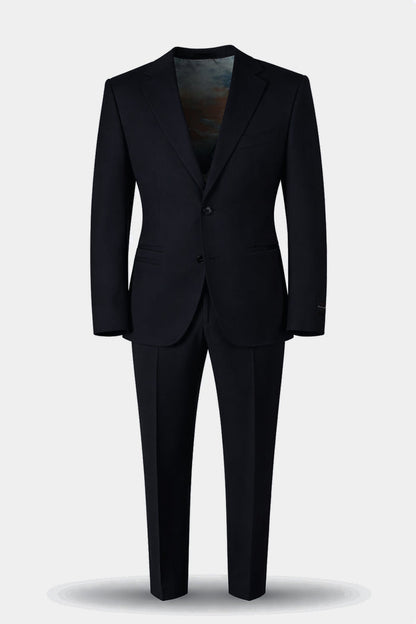 Boy's Black Label Peak Lapel Suit - Dark Navy