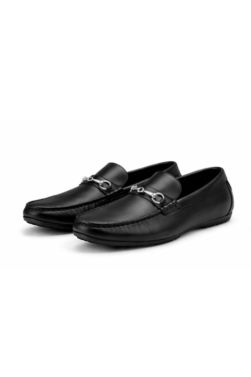 Boy's Black Slip-On Loafer