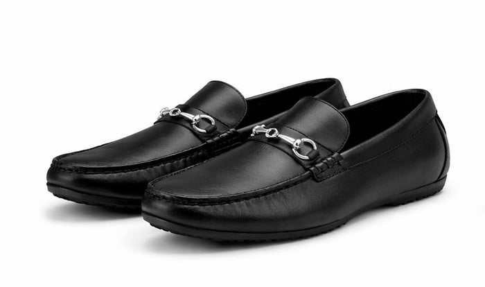Boy's Black Slip-On Loafer