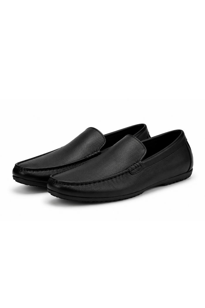 Boy's Classic Black Slip-On Loafer
