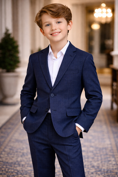 Boy's Fashion Soho Stretch Suit - Blue
