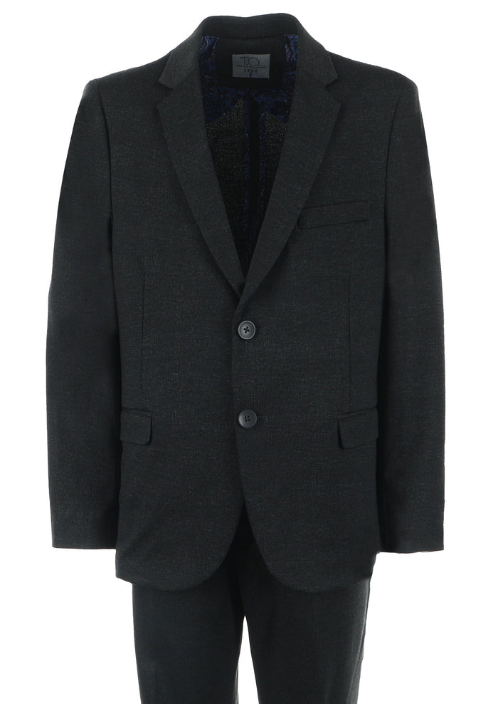 Boy's Fashion Soho Stretch Suit - Charcoal
