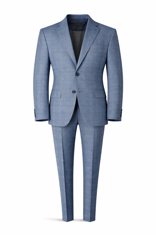 Boy's Fashion Soho Stretch Suit - Light Blue