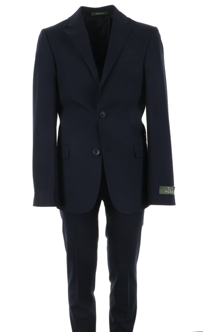 Boy's Flex Navy Fashion Suit - Pin Stripe Navy