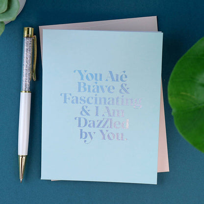 Brave & Fascinating Card - Elizabeth Gilbert