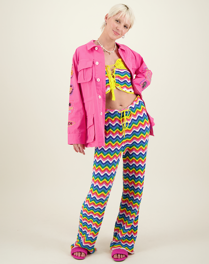 Brianna Colorful Crochet Pants