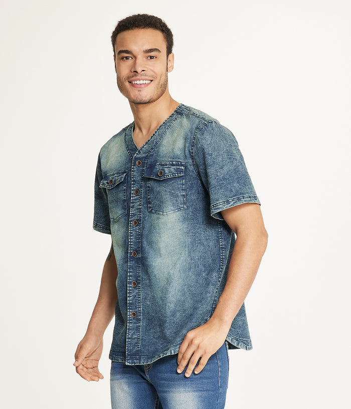 Brooklyn Laundry Men's Baseball Denim Shirt