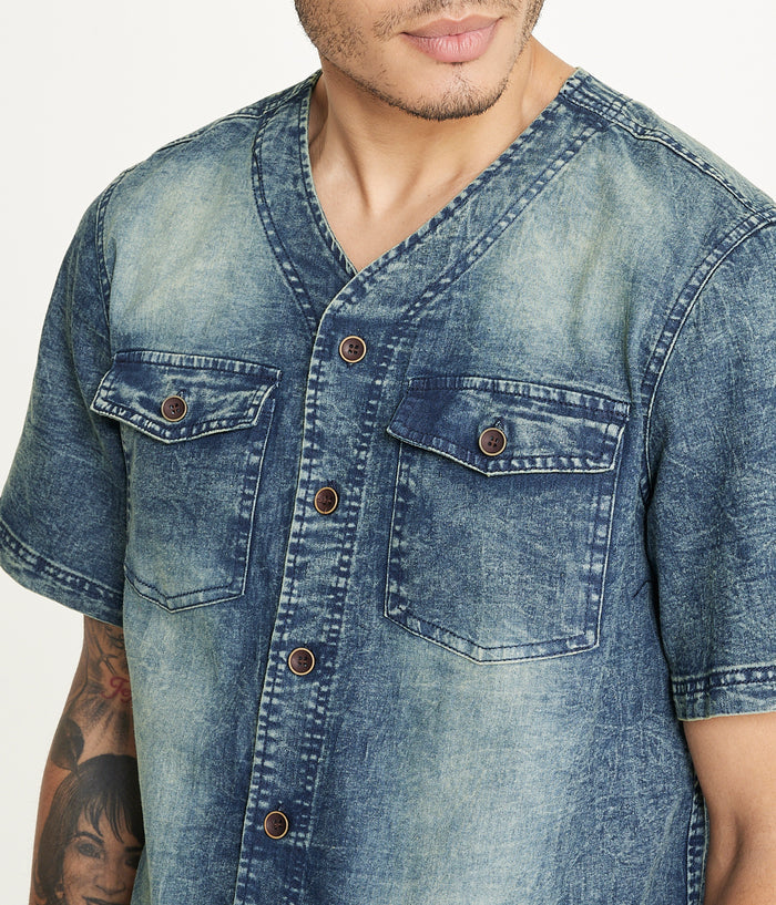 Brooklyn Laundry Men's Baseball Denim Shirt
