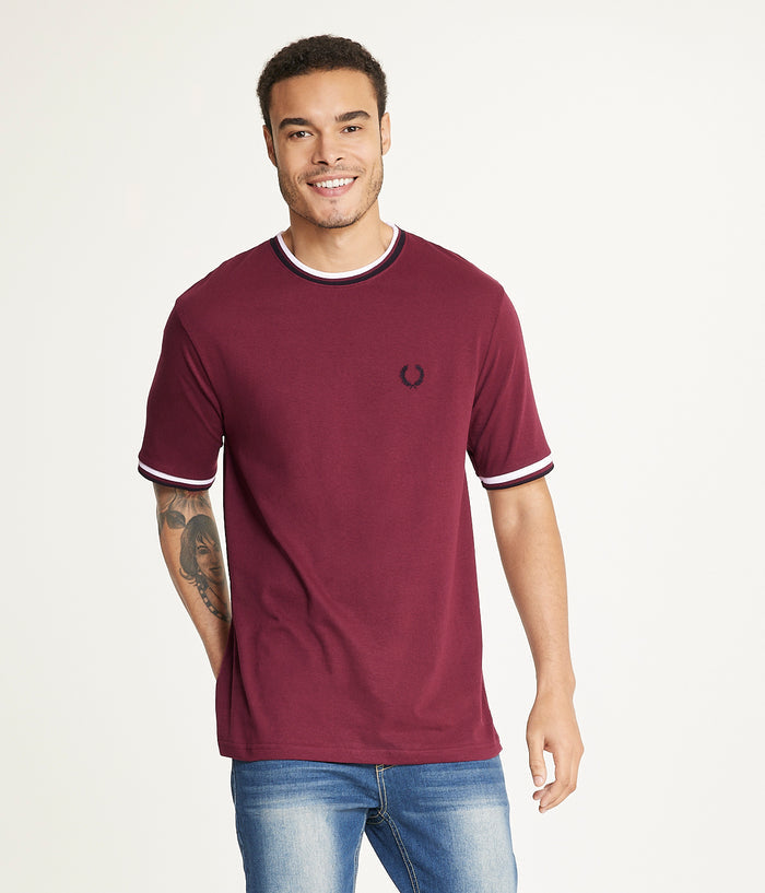 Brooklyn Laundry Men'sÂ Tonal Embroidery Crew Neck Tee