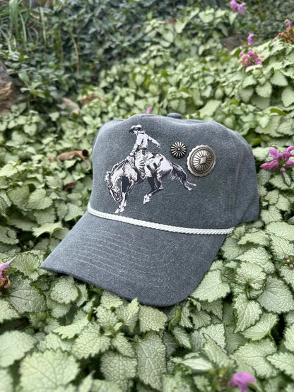Bucking Horse Concho Trucker Hat